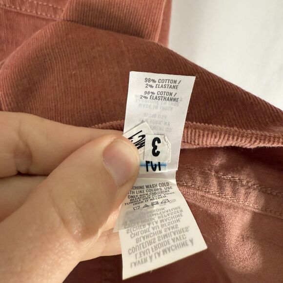 Aerie Corduroy Skirt Women's Large Brown Button Front Pockets Cotton Blend - Picture 7 of 8